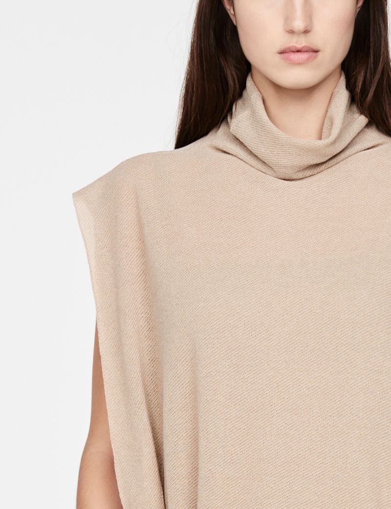 Sarah Pacini Leichter Poncho - Perforiert