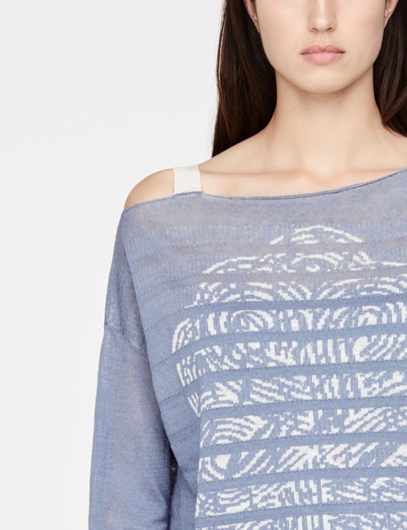 Sarah Pacini Pull en lin - asymétrique