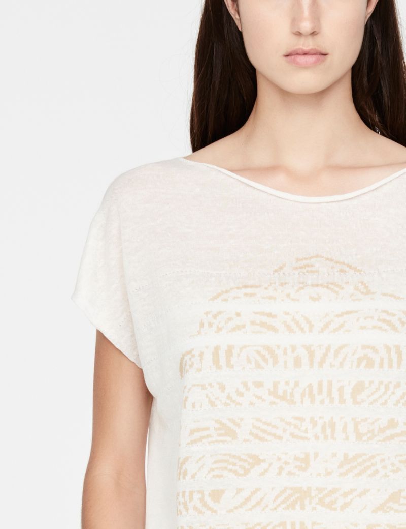 Sarah Pacini Pull en lin - mancherons