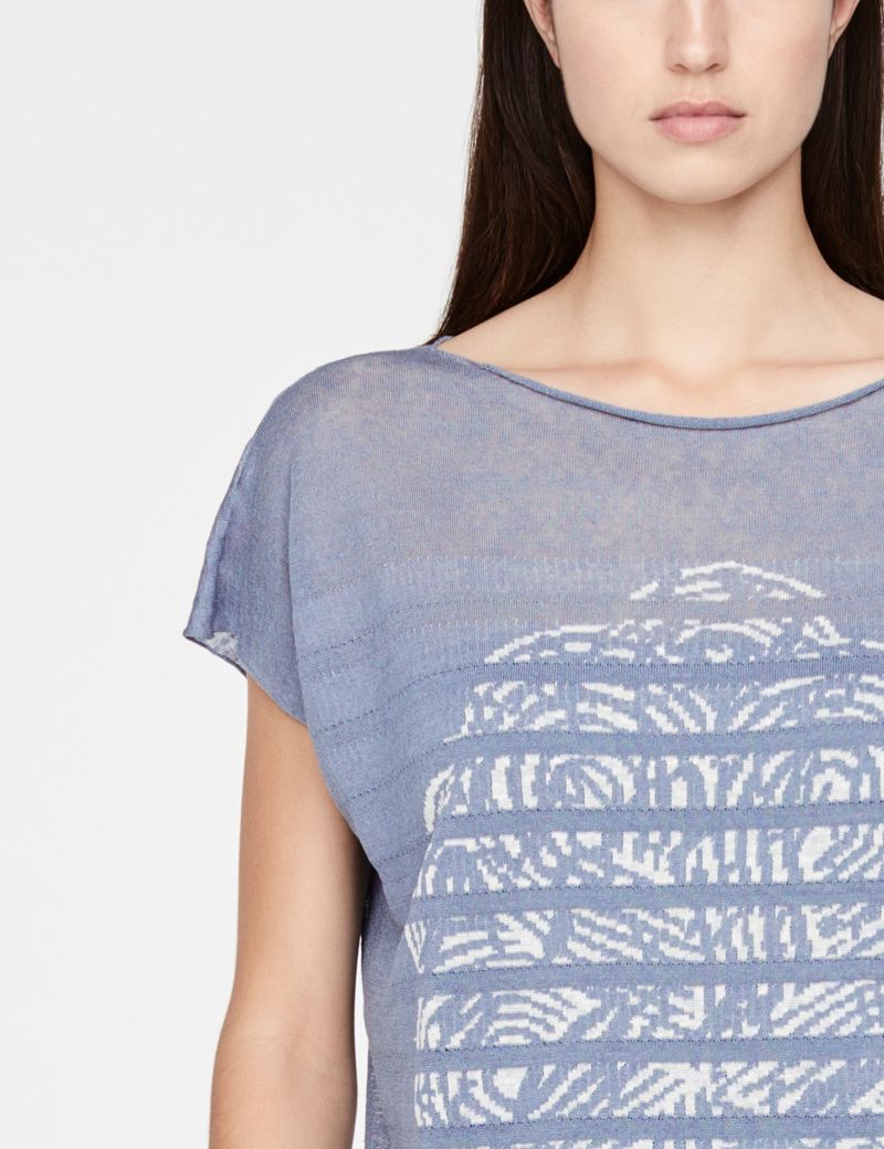 Sarah Pacini Pull en lin - mancherons
