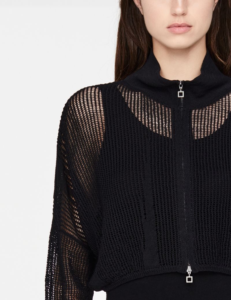Sarah Pacini Linen cardigan - perforated