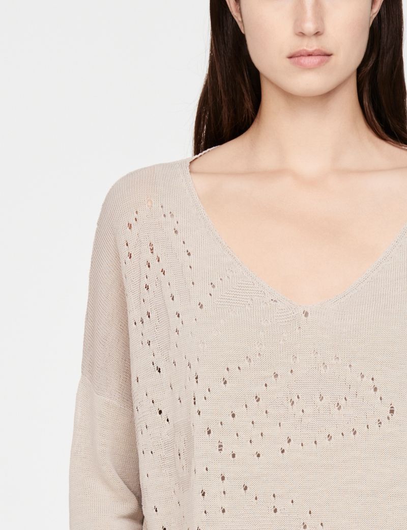 Sarah Pacini Linen sweater - V-neck