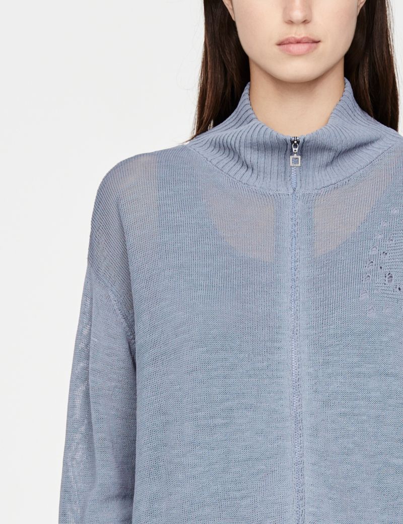 Sarah Pacini Leinen-Strickjacke - Mandana
