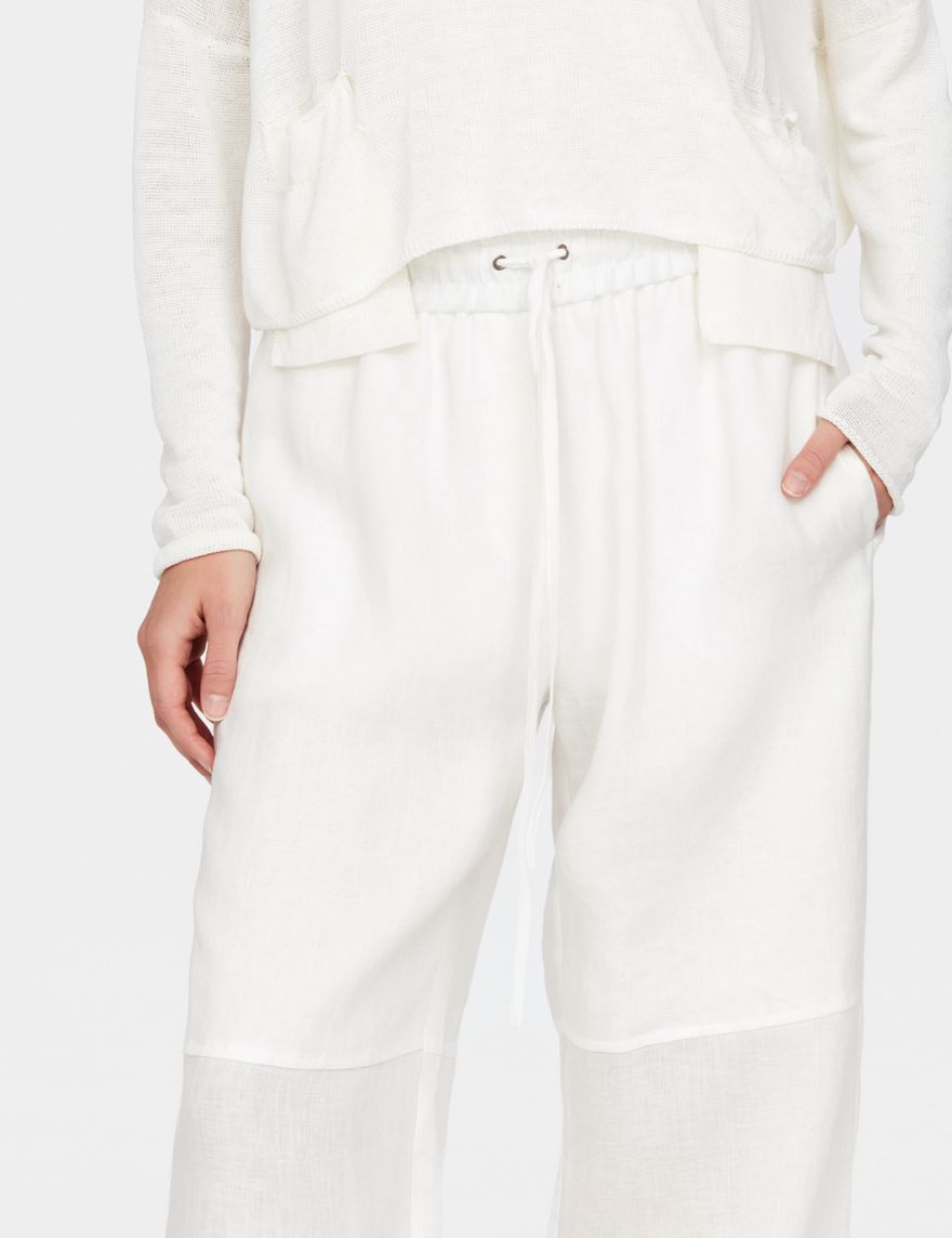 Sarah Pacini Linen pants - drawstring