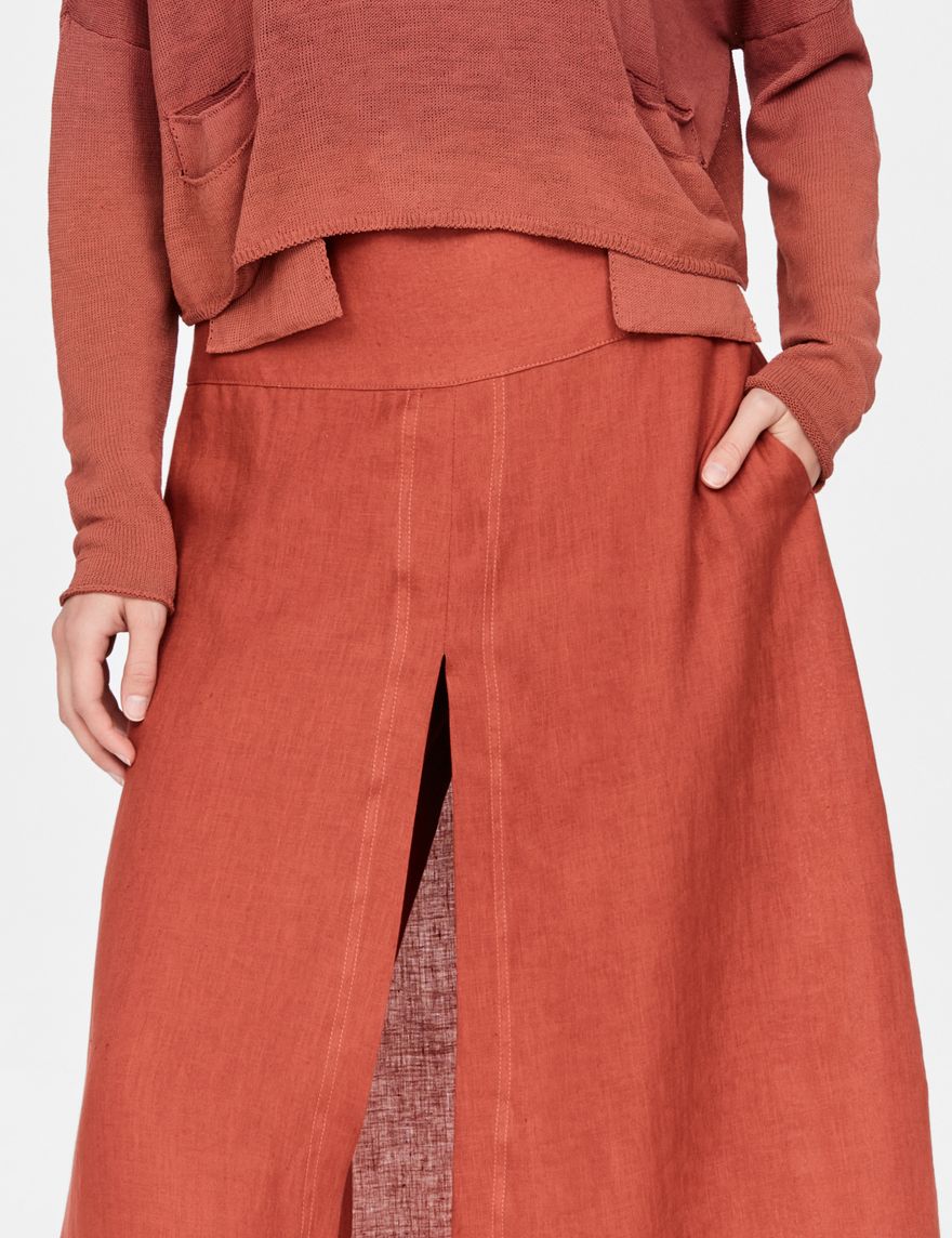 Sarah Pacini Pantalon en lin - panneaux