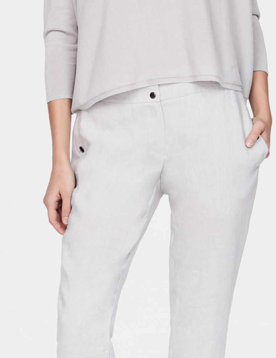 Sarah Pacini Pantalon en lin - rayures