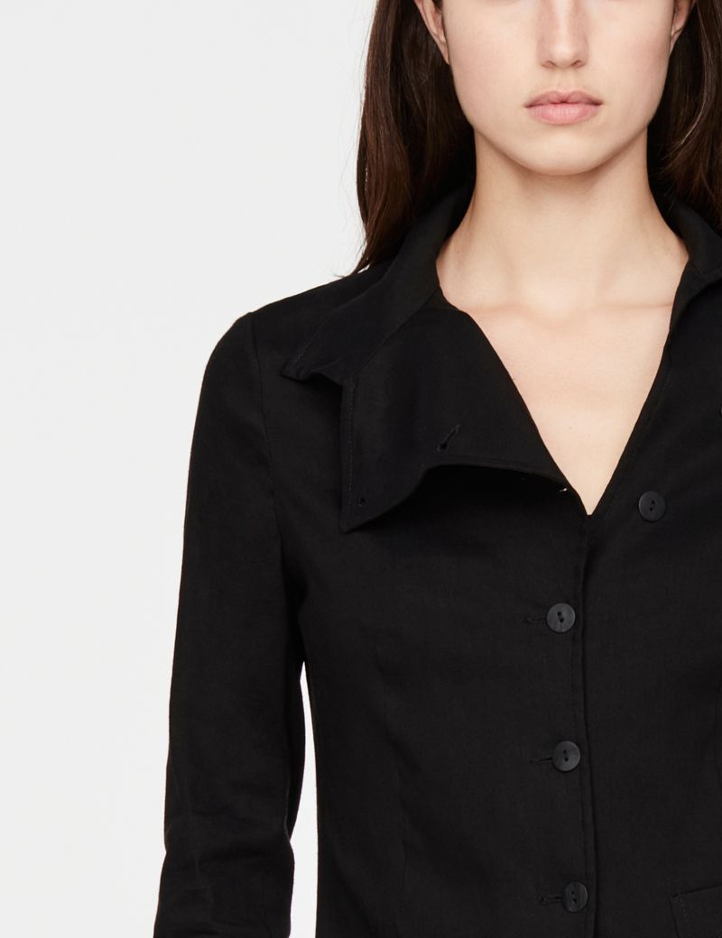 Sarah Pacini Linen jacket - asymmetric