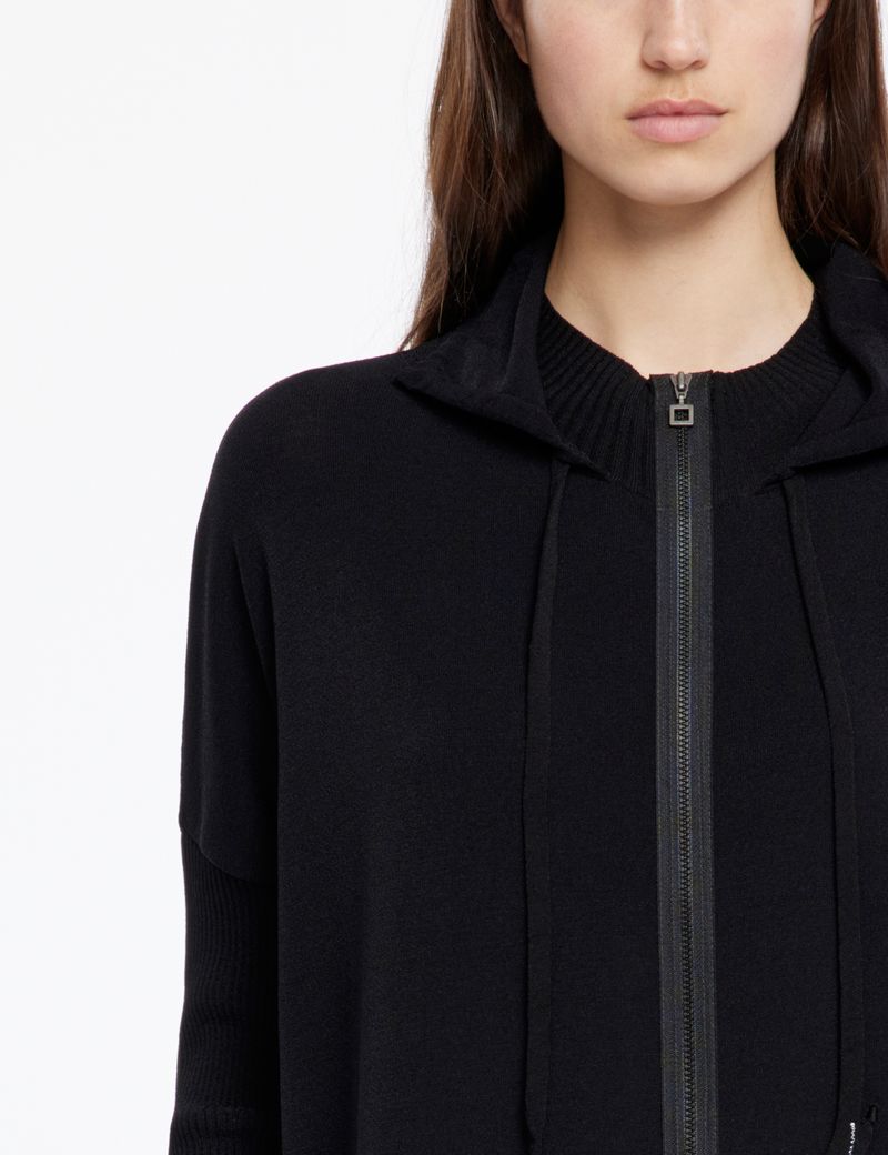 Sarah Pacini Strickjacke im Streetwear-Style - verstellbarer Saum