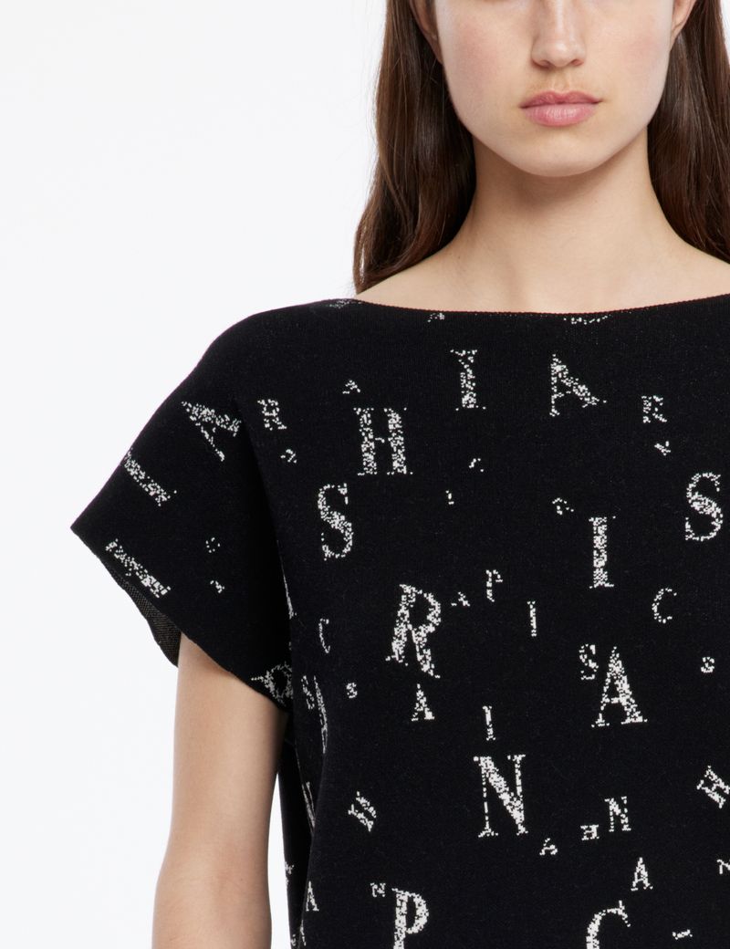 Sarah Pacini Sweater - scattered letters