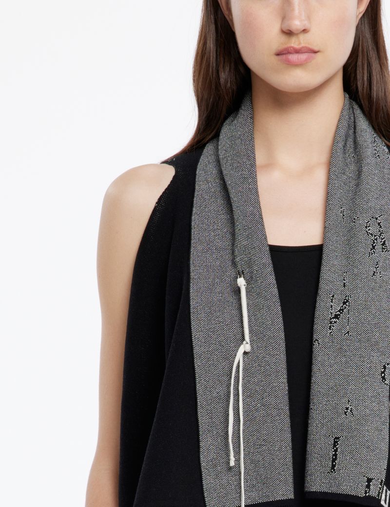 Sarah Pacini Cardigan long - lettres éparpillées