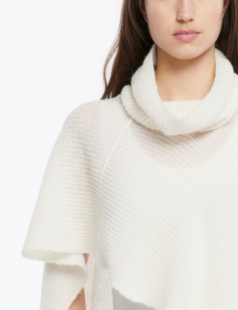 Sarah Pacini Poncho - baby alpaga mix