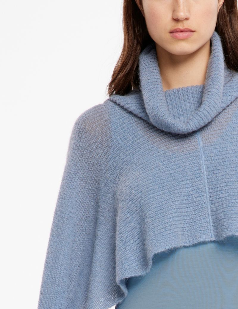 Sarah Pacini Poncho - baby alpaga mix