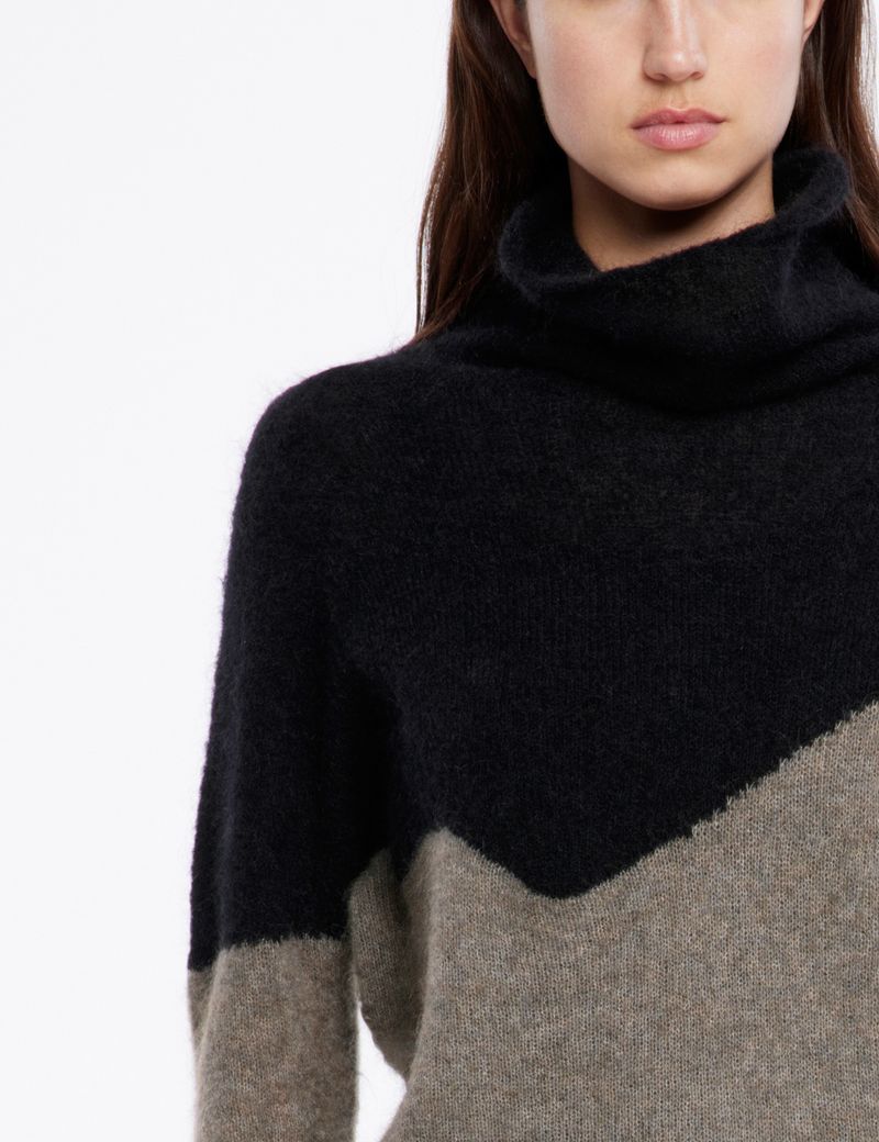 Sarah Pacini Pull mohair-mérinos - col cheminée