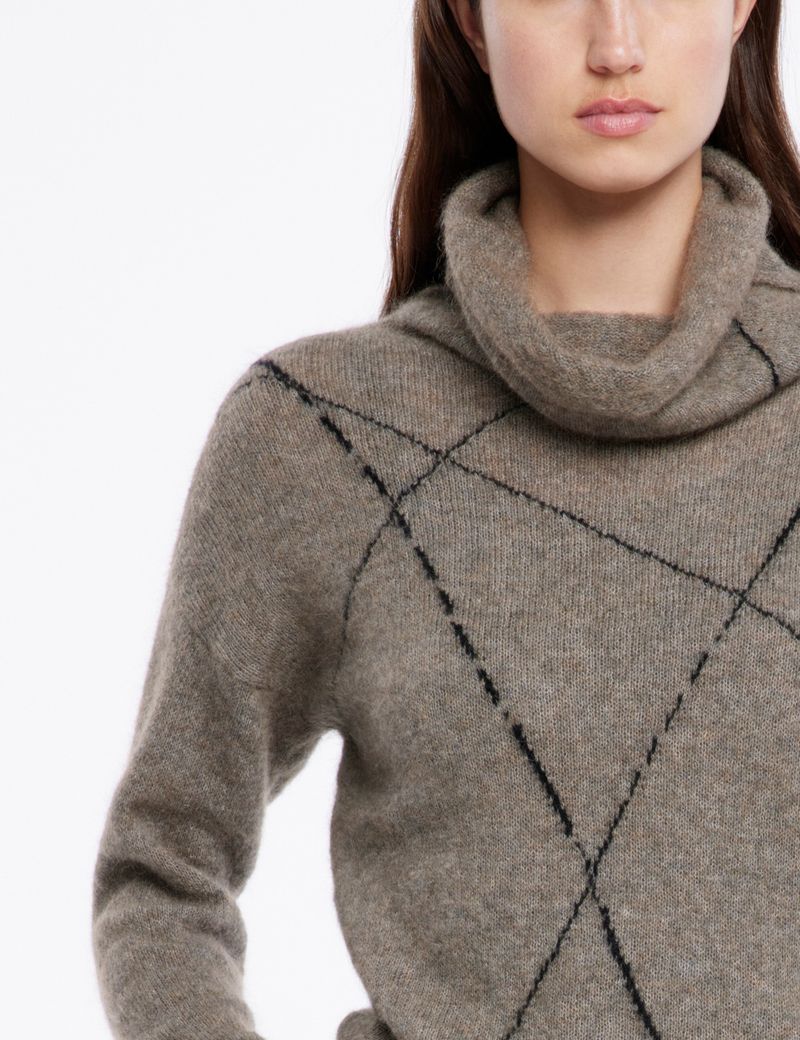 Sarah Pacini Pull mohair-mérinos - lignes