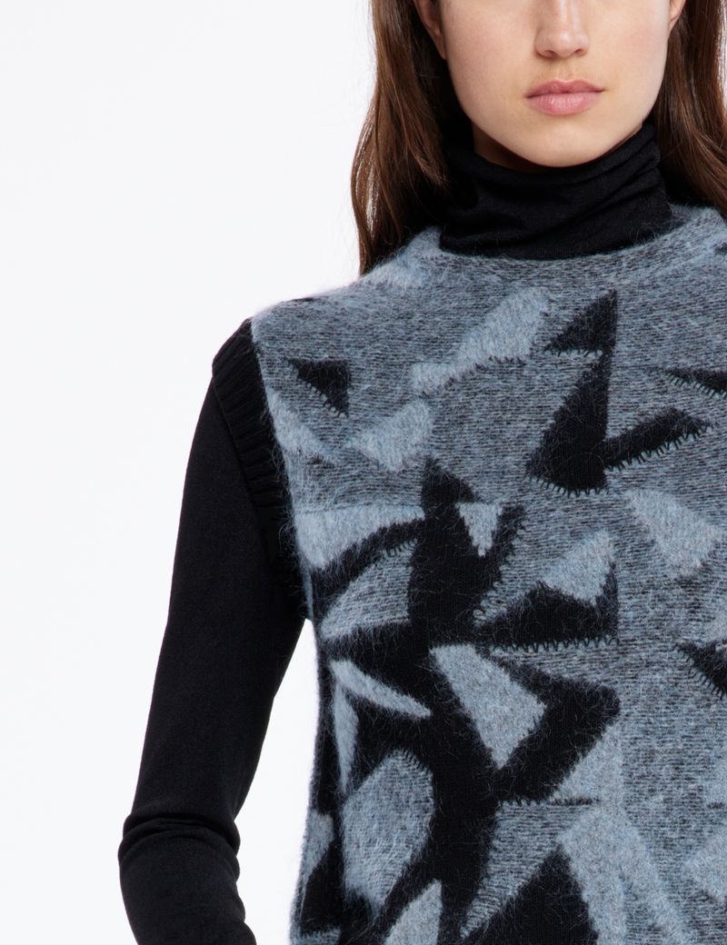 Sarah Pacini Pull sans manches - jacquard