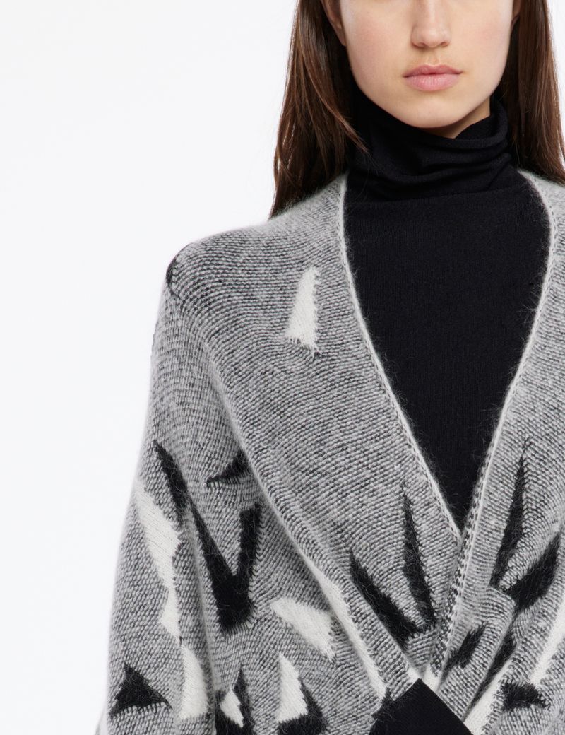 Sarah Pacini Poncho - jacquard