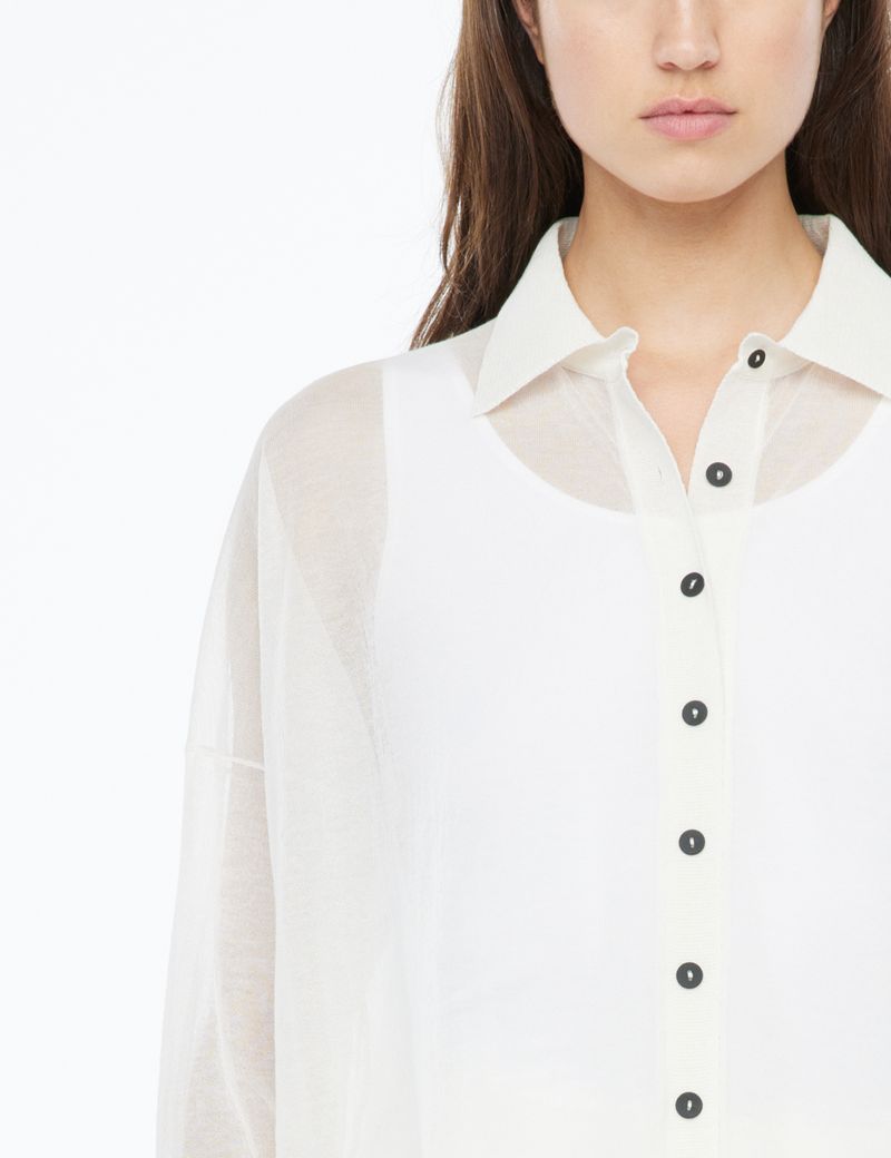 Sarah Pacini Overshirt - veil cotton