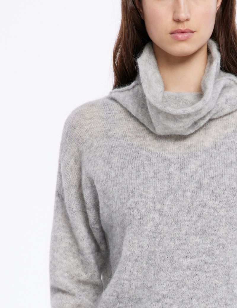 Sarah Pacini Mohair-merino sweater - short