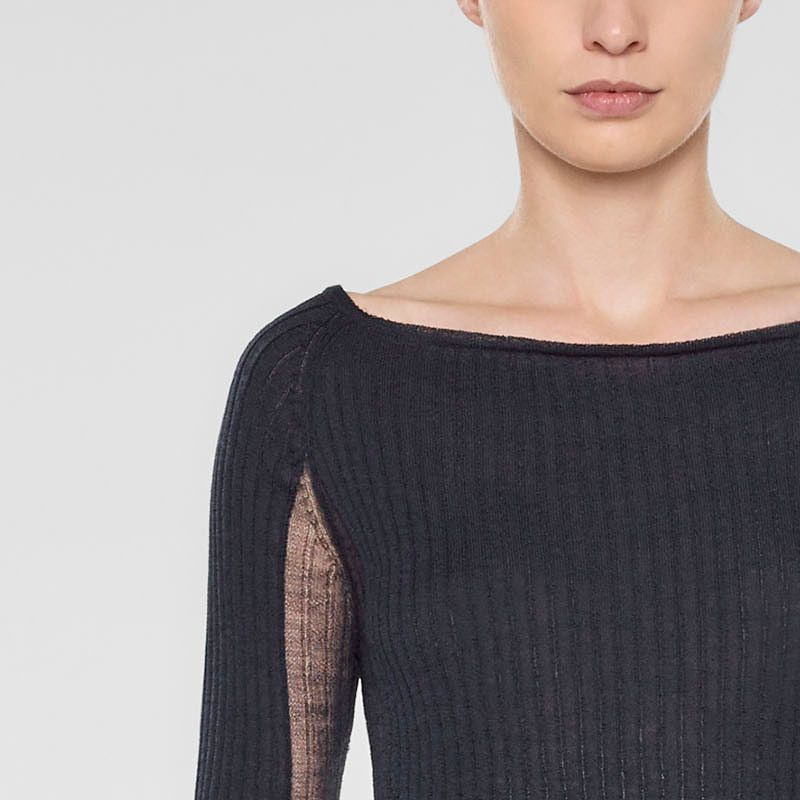 Sarah Pacini Long fitted sweater