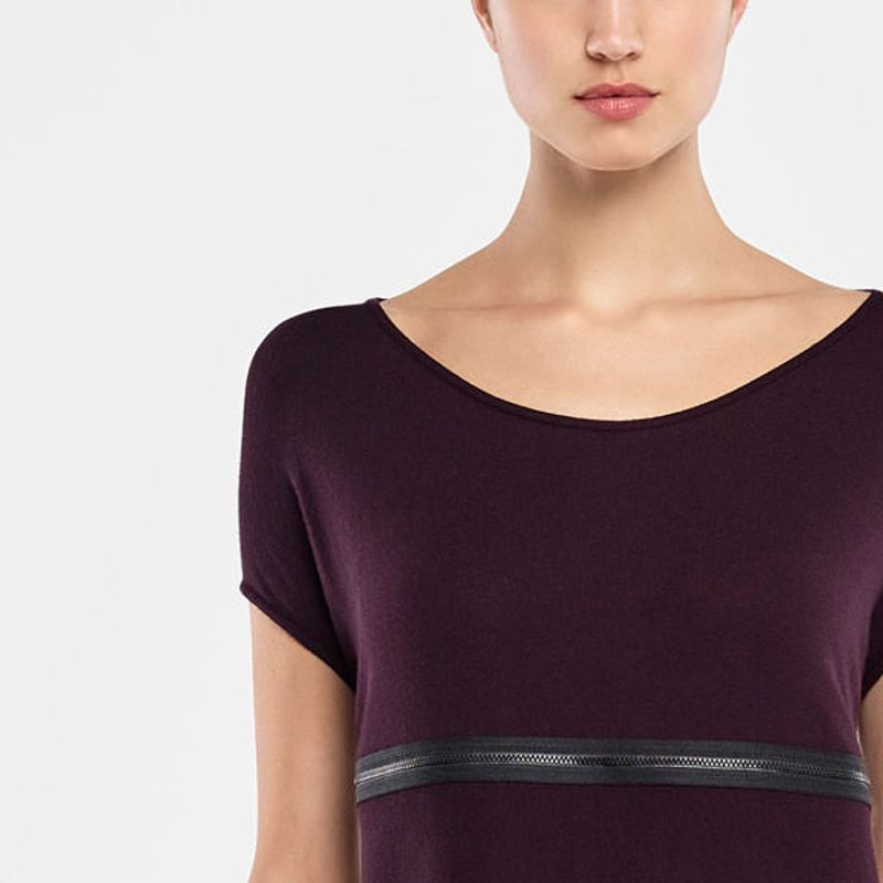 Sarah Pacini SLEEVELESS DRESS - ZIPPED PANEL
