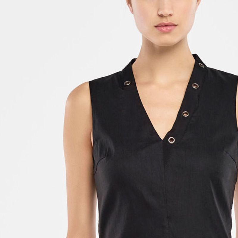 Sarah Pacini KNEE-LENGTH DRESS - STRETCH LINEN