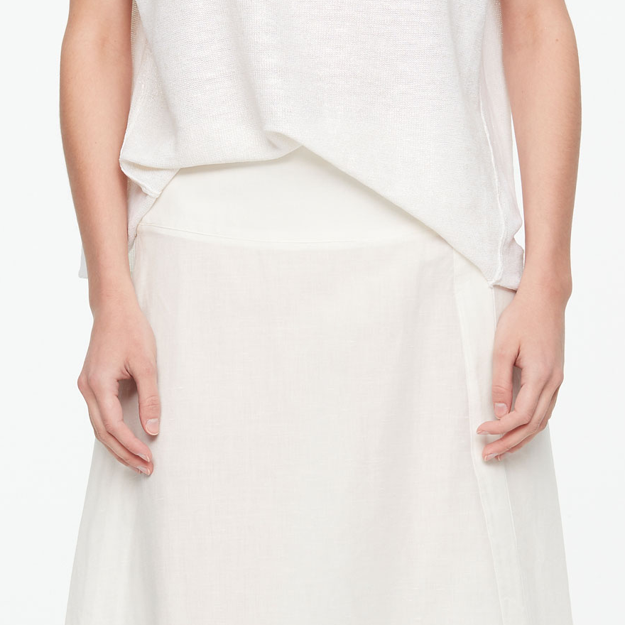 Sarah Pacini LINNEN-KATOENEN MAXI ROK
