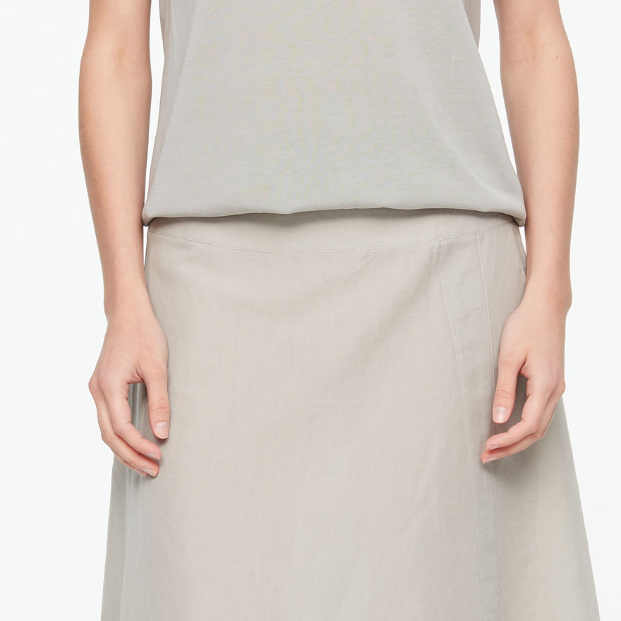 Sarah Pacini LINNEN-KATOENEN MAXI ROK