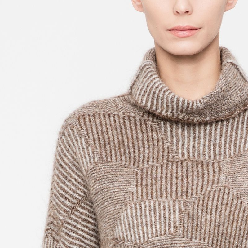 Sarah Pacini LANGER SWEATER - WABEN-JACQUARD