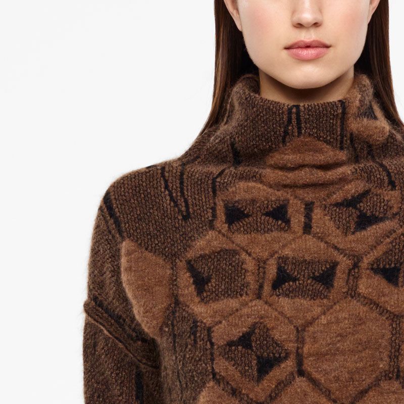 Sarah Pacini PULL JACQUARD - COL MONTANT