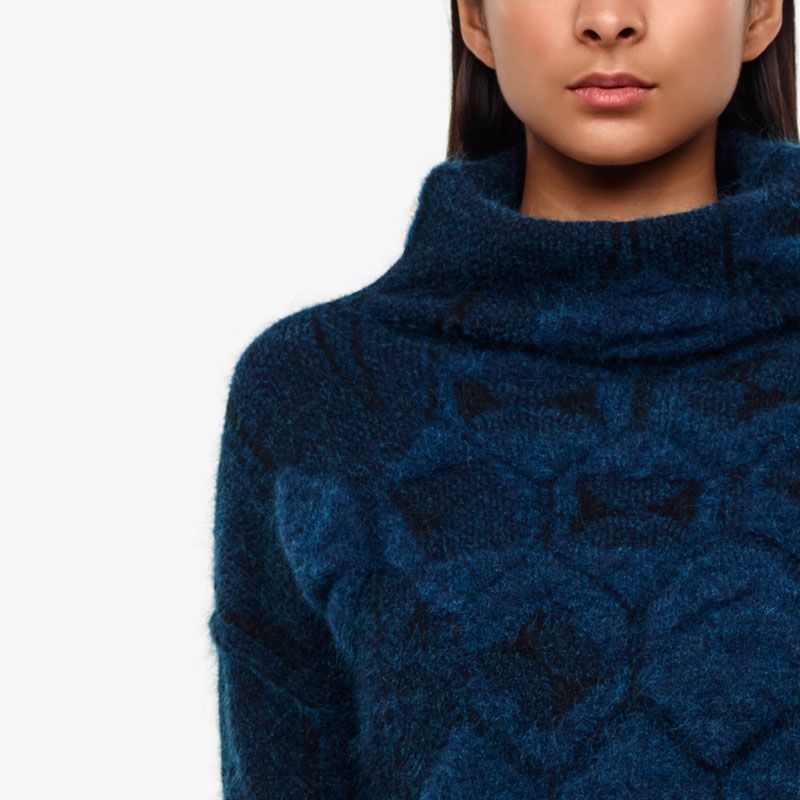 Sarah Pacini PULL JACQUARD - COL MONTANT