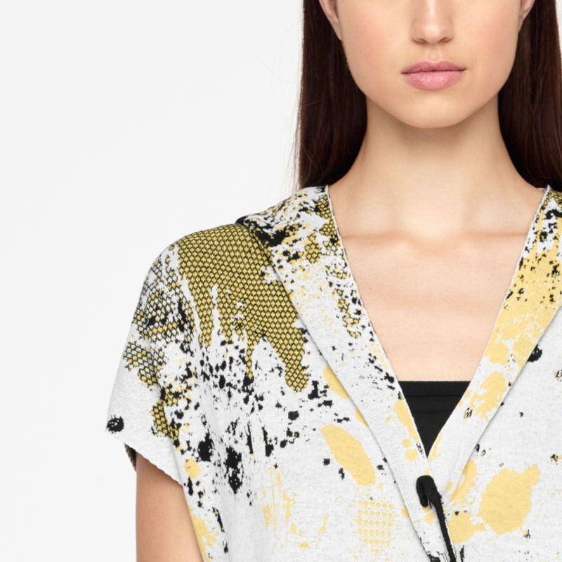 Sarah Pacini CARDIGAN MURAL - MANCHE COURTE