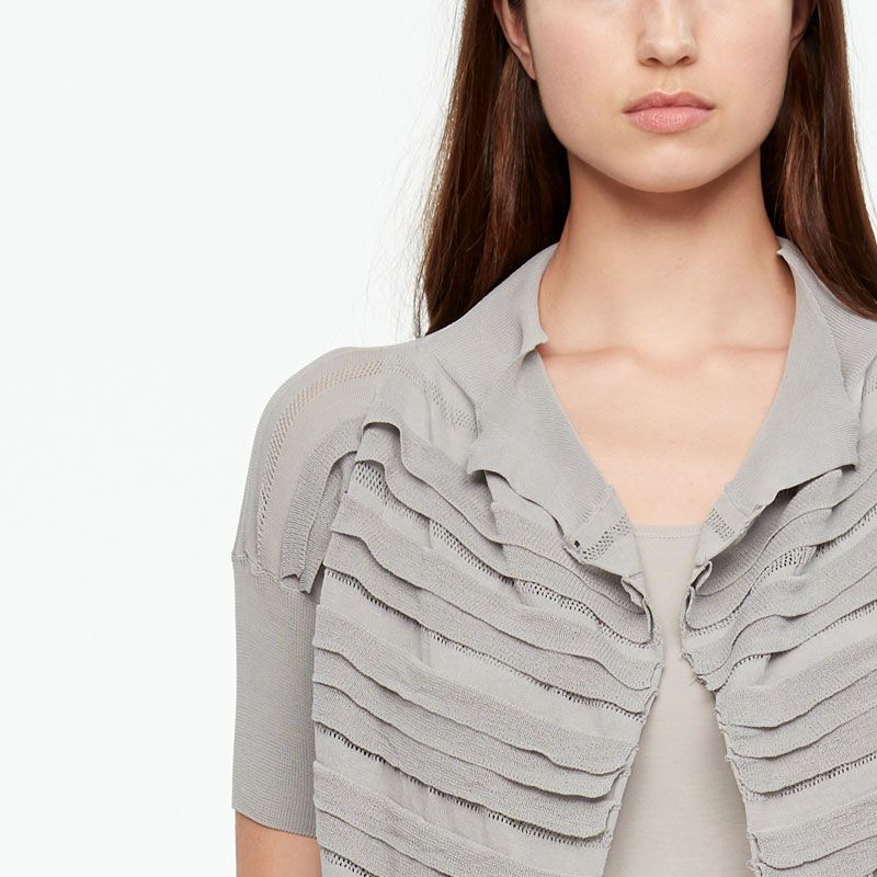Sarah Pacini CARDIGAN - MAKO COTTON CROPPED