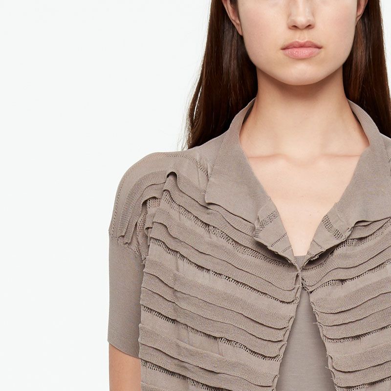Sarah Pacini CARDIGAN - MAKO COTTON CROPPED