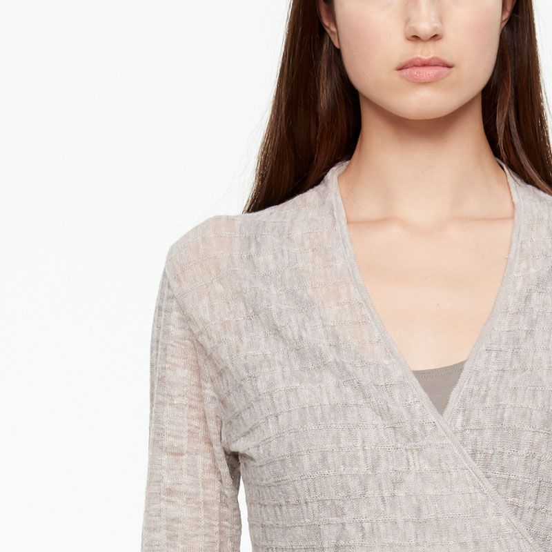 Sarah Pacini LINEN CACHE-COEUR - STRIPED
