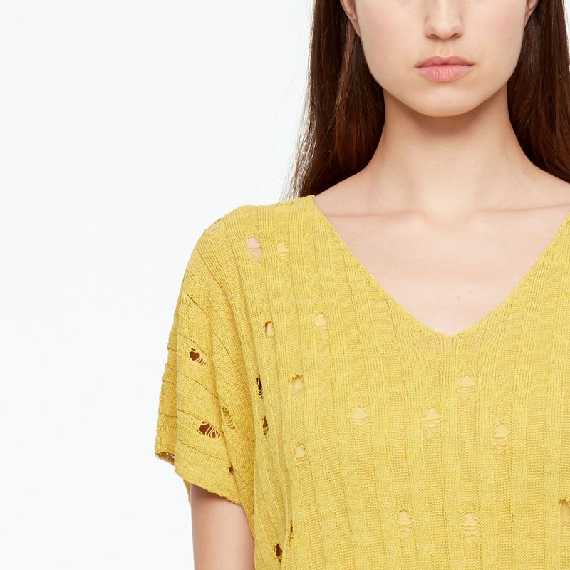 Sarah Pacini PULL EN LIN - COL V