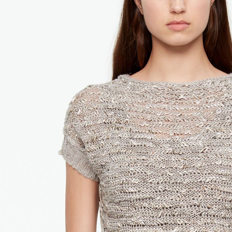Sarah Pacini PULL COURT - COTON ET LIN