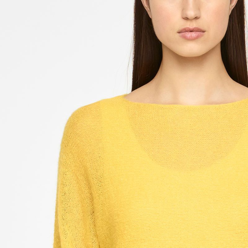Sarah Pacini MOHAIR SWEATER - HALF SLEEVES