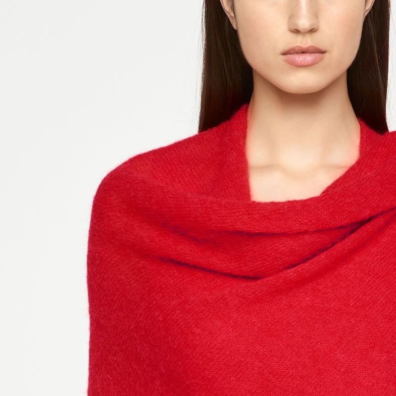 Sarah Pacini MOHAIR PONCHO