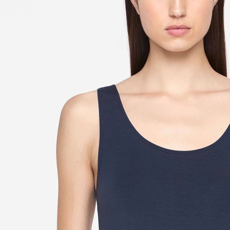 Sarah Pacini SLEEVELESS TOP - SILVER LINING