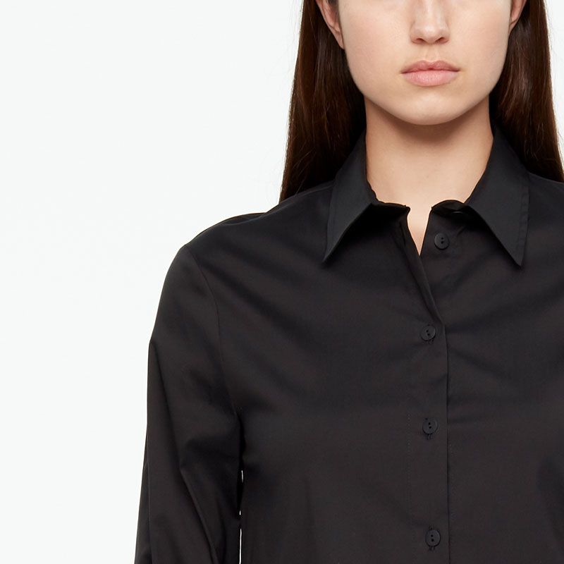 Sarah Pacini LANGE SHIRT - ZIJSPLITS