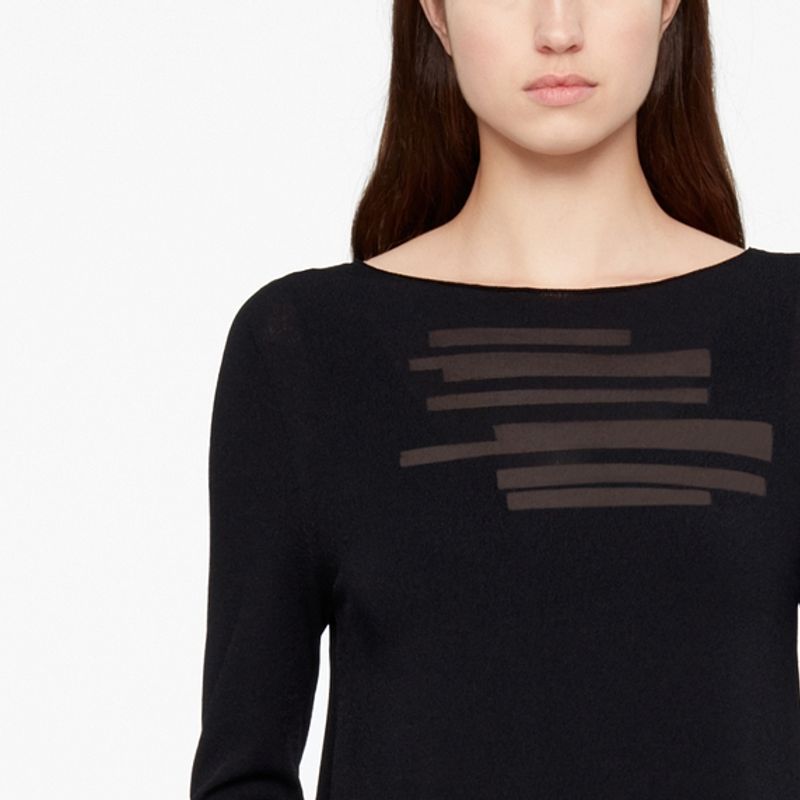 Sarah Pacini ROBE - RAYURES MESH
