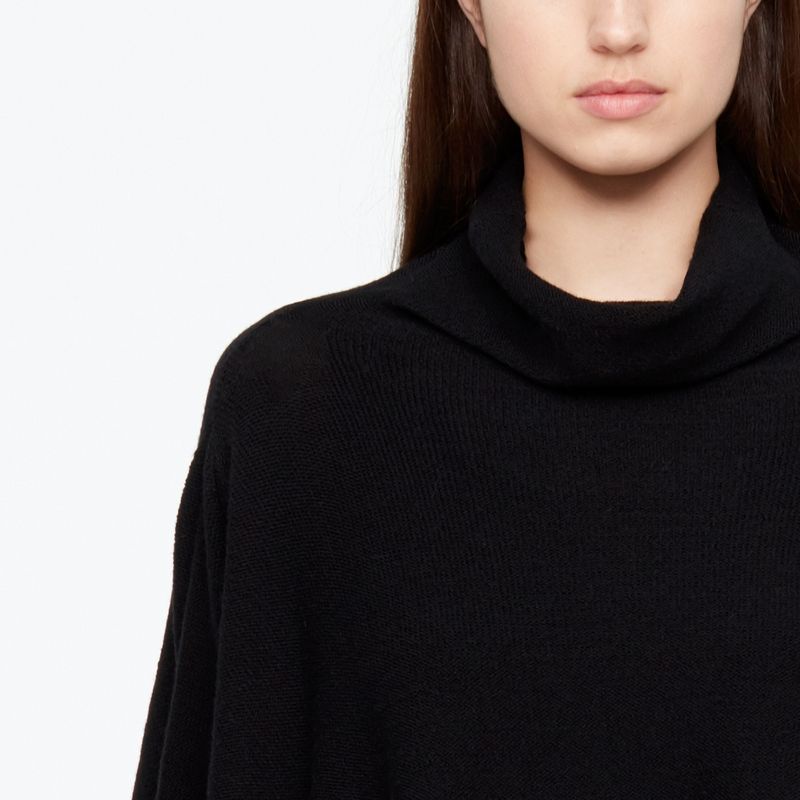 Sarah Pacini FINE WOOL PONCHO