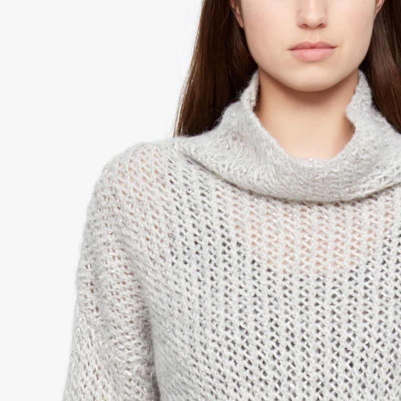 Sarah Pacini PULL BABY ALPACA - COL BÉNITIER