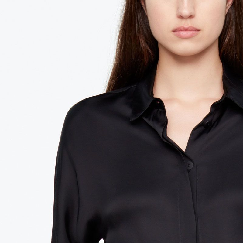 Sarah Pacini SHIRT - SATIN EFFEKT