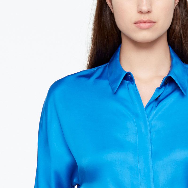 Sarah Pacini SHIRT - SATIN EFFEKT