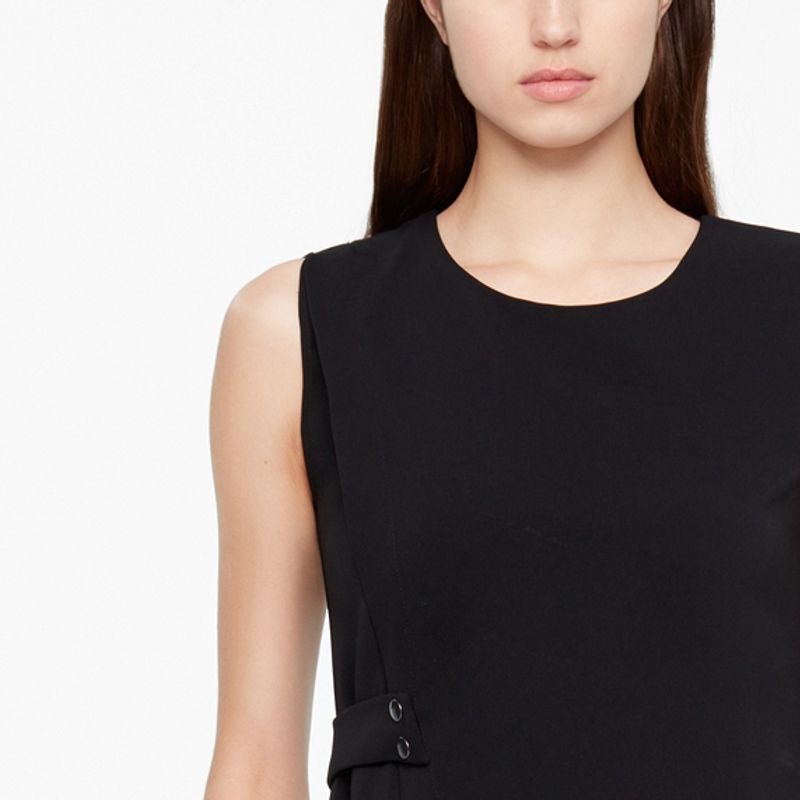 Sarah Pacini PANELED DRESS - CREPE