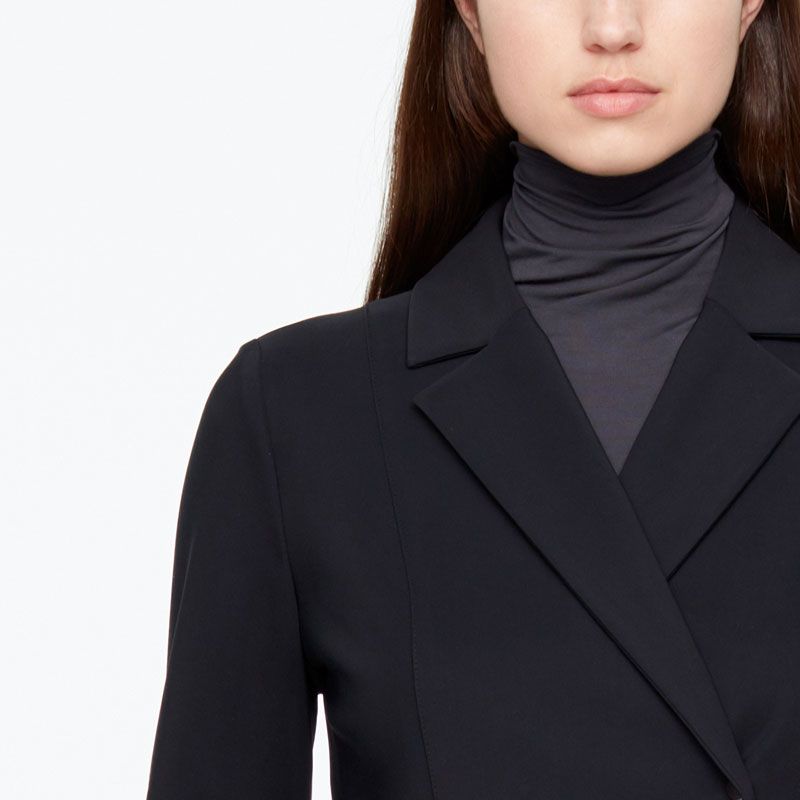 Sarah Pacini LONG JACKET - TECHNO FABRIC