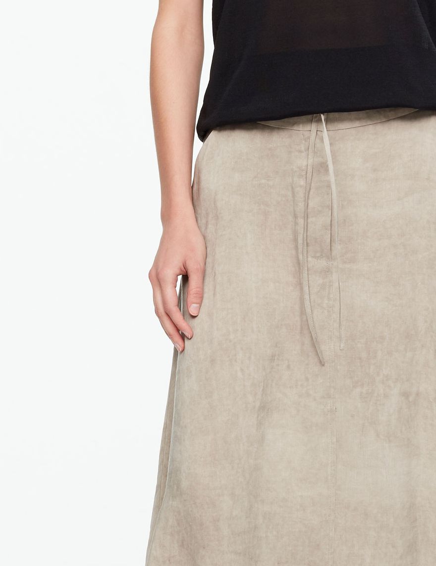 Jupe En Lin New Look – Taille 12 – Naturelle – Style Bohème – Très Bon état