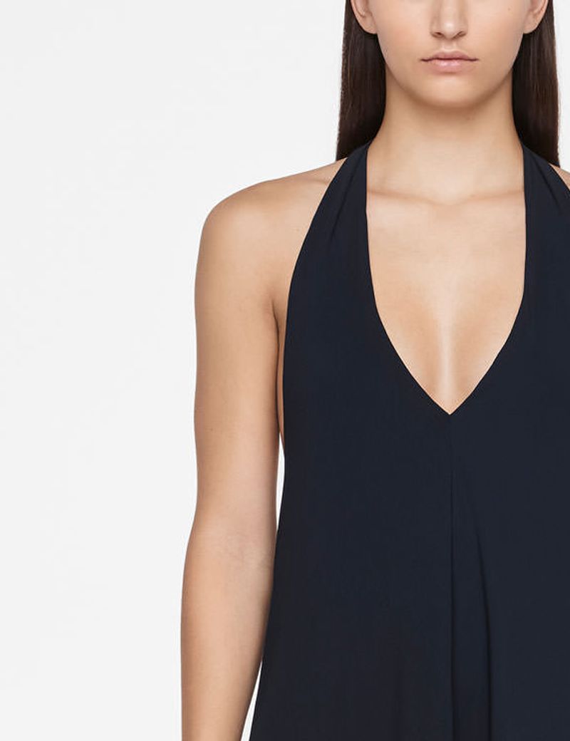 Robe Longue Noire Sarah Pacini One Size - Laine, Occasion Très Bon état, Italie
