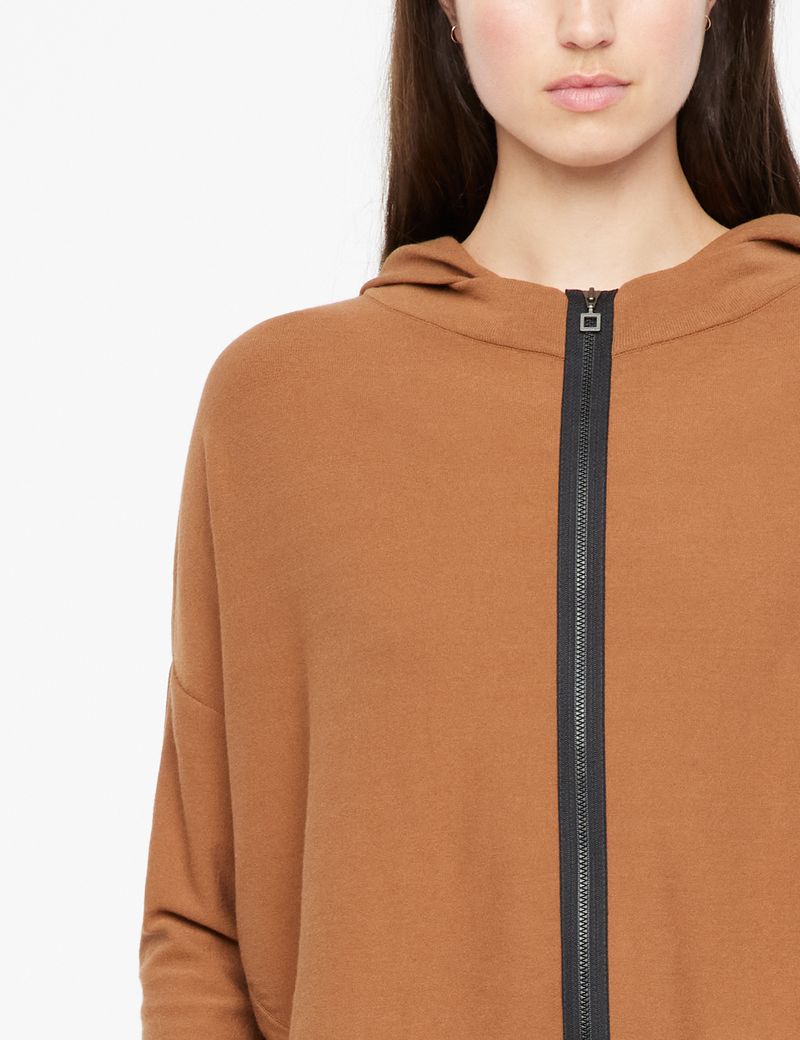 Ochre viscose short urban cardigan by Sarah Pacini